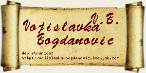 Vojislavka Bogdanović vizit kartica